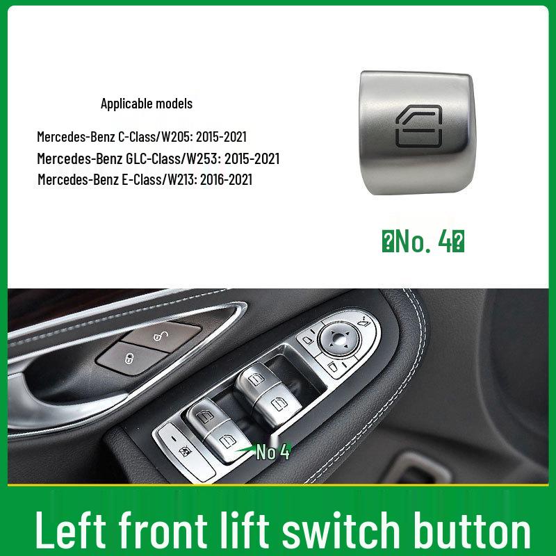 Compatible Power Window Switch Buttons for Mercedes-Benz C-Class & GLC-Class (W253, W205)
