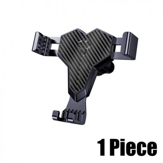 Gravity Carbon Fibre Mobile Cell Phone Stand Car Air Vent Mount Holder Support -