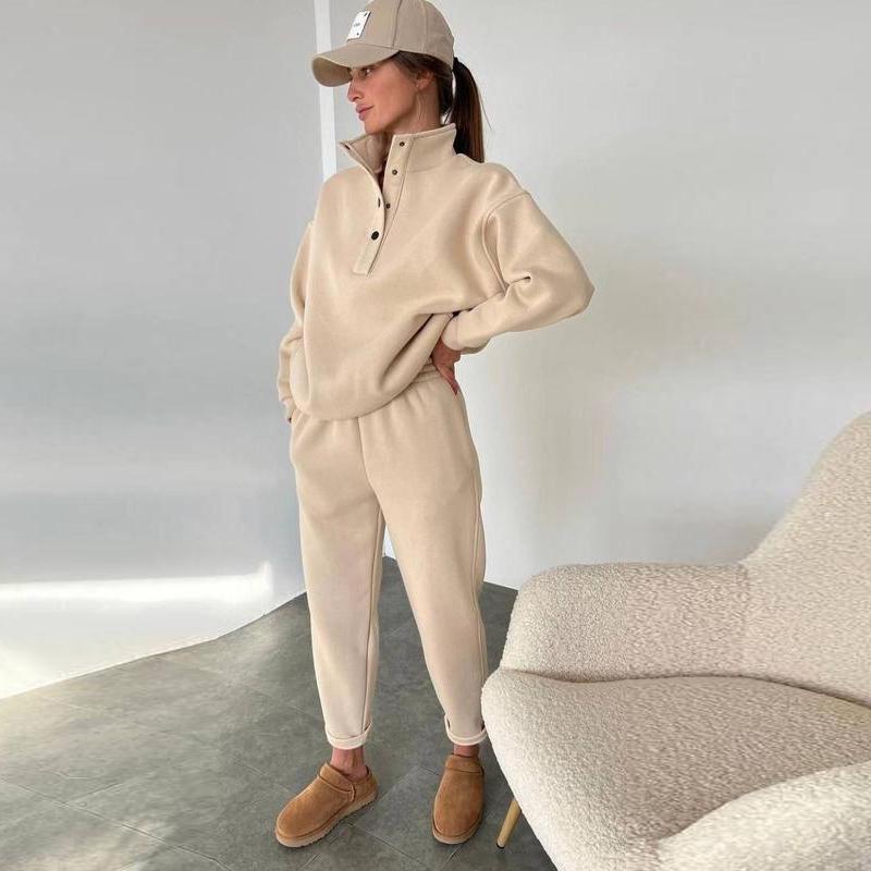 Женские повседневные свободные однотонные толстовки с капюшоном — фото 14