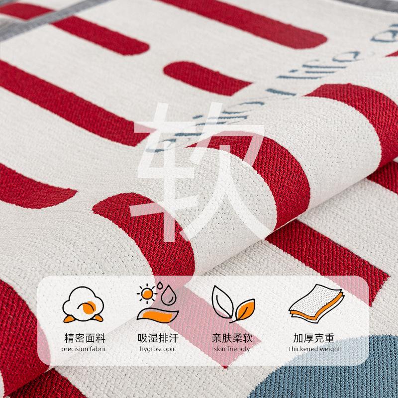 Cartoon Sofa Cushion Universal In All Seasons  New Dopamine One-Piece Cover Cloth Straight Row Leather Sofa Seat Cushion Non-Slip