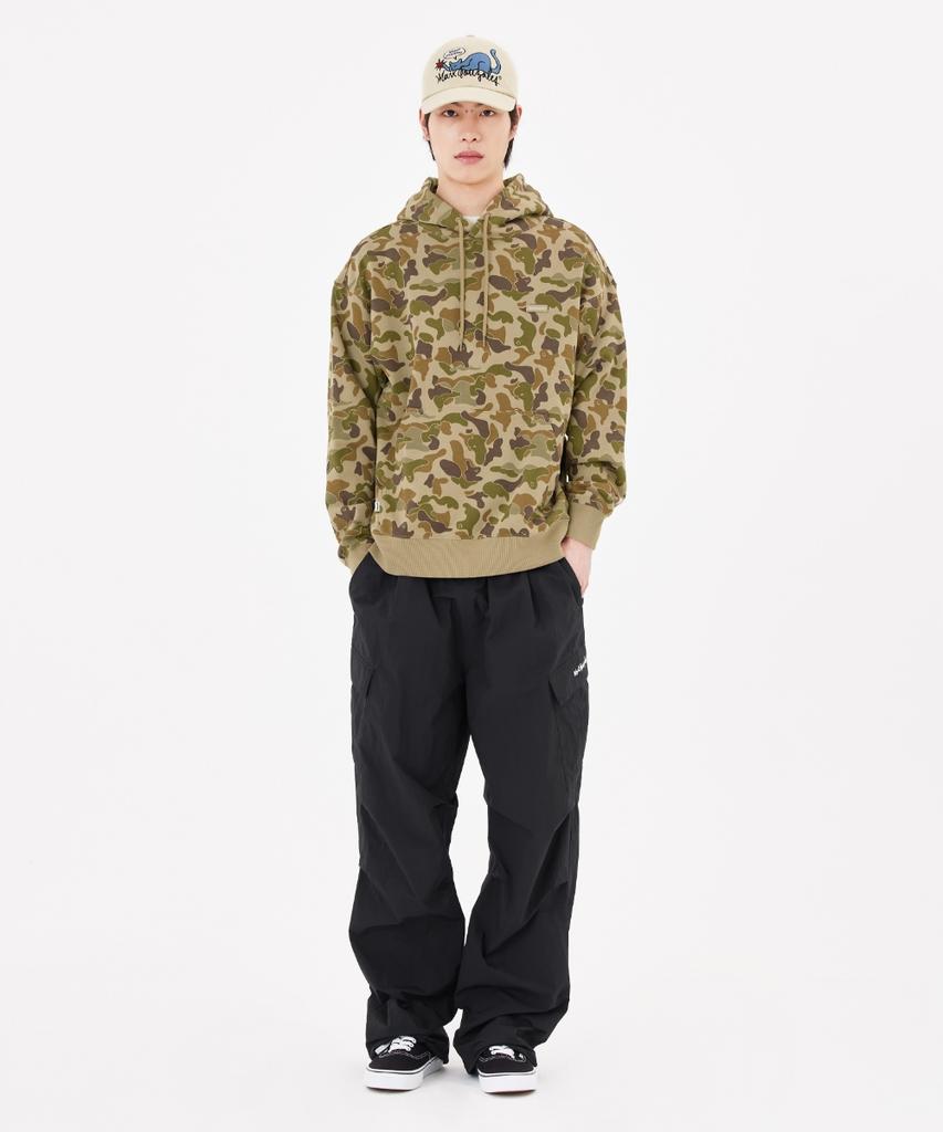 Small Box Logo Camo Sweat Hoodie - Beige