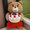 8 Styles Movie Teddy Bear Ted 2 Plush Toys In Apron Soft Stuffed Animals Plush 45cm A Birthday Present for a Good Friend