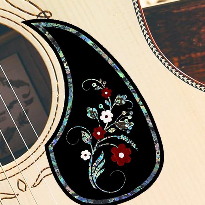 Guitar Pickguard Stringed Instrument Anti-Scratch Sticker Scratch-Resistant Protective Sticker Pickguard For Acoustic Guitar
