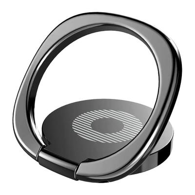 Phone Ring Holder Black Free Rotation Zinc Alloy Colorfast Widely Used Phone Grip for Tablet