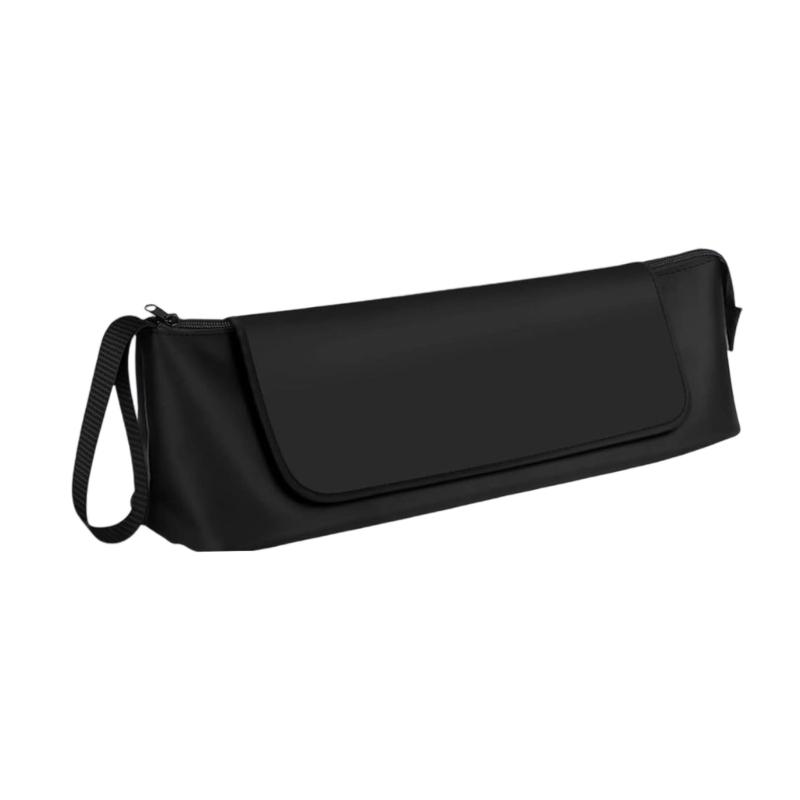 

Portable Hair Dryer Organizers Pouch Large Capacity Double Layer Water Resistant for Travel Accessories чорний