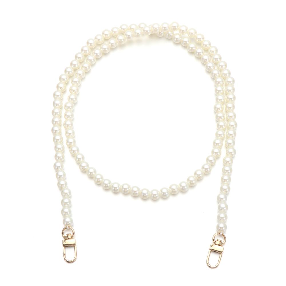 Fashion Pearl Belt Accessories Pearl Strap Bags Handbag Handles DIY Purse Replacement Long Beaded Chain