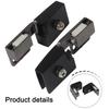 Self Closing Glass Door Hinges Designed from Zinc Alloy No Drilling Installation for Easy Use Perfect for Various Applications