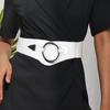 New V-shaped Women Waist Belt Versatile Slimming Wide Belts Alloy Buckle PU Leather Waistband Dress Belt