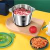 2L Electric Meat Mincer Stainless Steel Chopper Food Processor Garlic Mud Maker Blender Large Capacity Kitchen Grinder