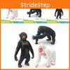 High Quality Pvc Gorilla Figure Set Includes Realistic Black And White Gorilla Models