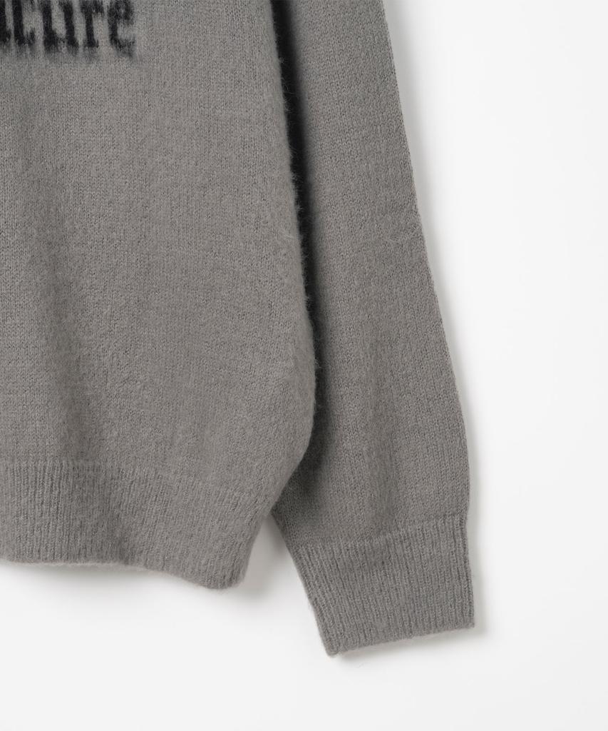 MILLO ARCHIVE Glory Text Knit [Gray]