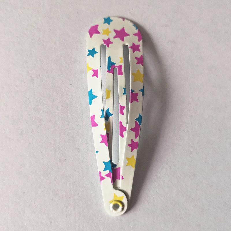 Trendy Kids' Hair Accessories: Cute Animal Metal Hair Clips & Waterdrop Print Crown Side Pins