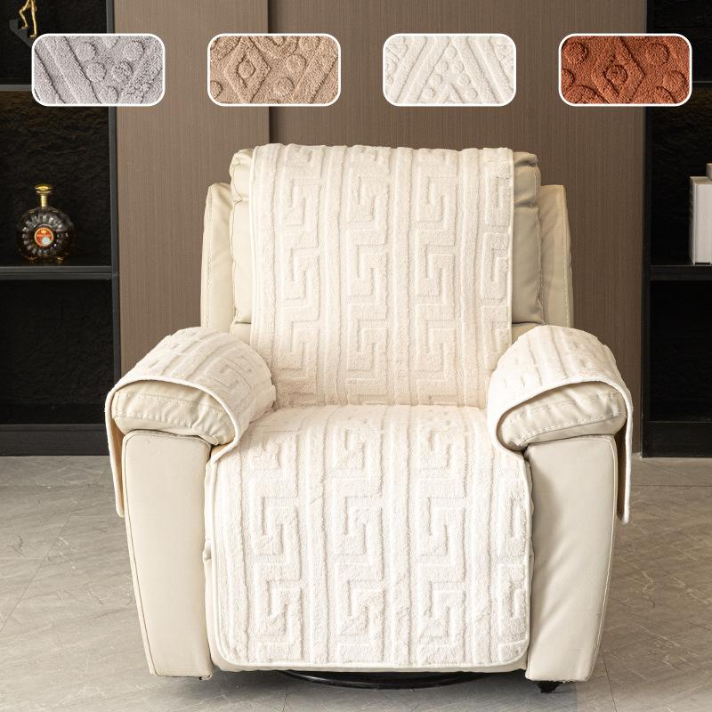 Luxury Comfortable Cotton Velvet Multifunctional Sofa Cushion Anti Slip Electric Recliner Mat Massage Chair, Sofa Cushion, Autumn and Winter Warm