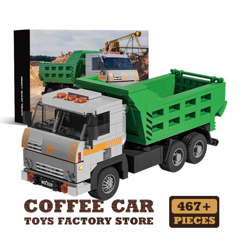 

Non-Toxic 467Pcs Transport Cargo Truck Building Blocks 3D Model City Engineering Cars Moc Bricks Toys Adult Children Gifts Diy Decoration