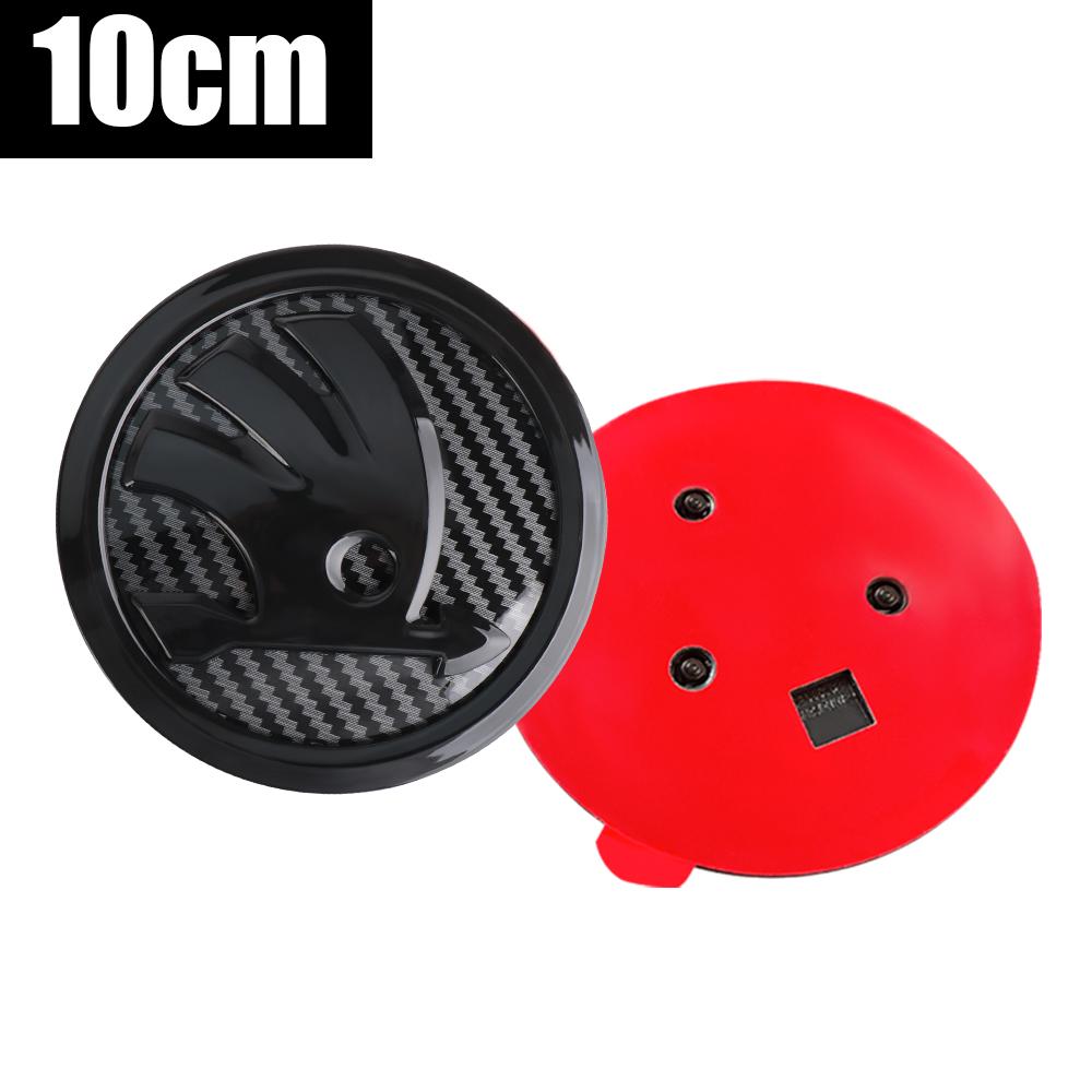 SBNI3 1pcs 80/90/100mm Car Front Hood Badge Rear Trunk Decoration Sticker for Skoda Octavia Yeti VRS Citigo Combi Visions Enyaq RS iV