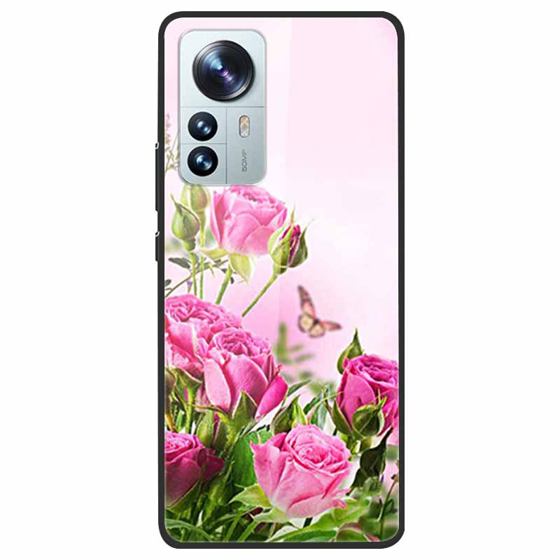 Tempered Glass Case For Xiaomi 12 Pro Cover Hard Shockproof Cases for Xiaomi Mi 12X 12 Lite Pro Funda 12Pro Coque Luxury Wolf