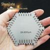 Stainless Steel Hex Wet Film Thickness Gauge Comb