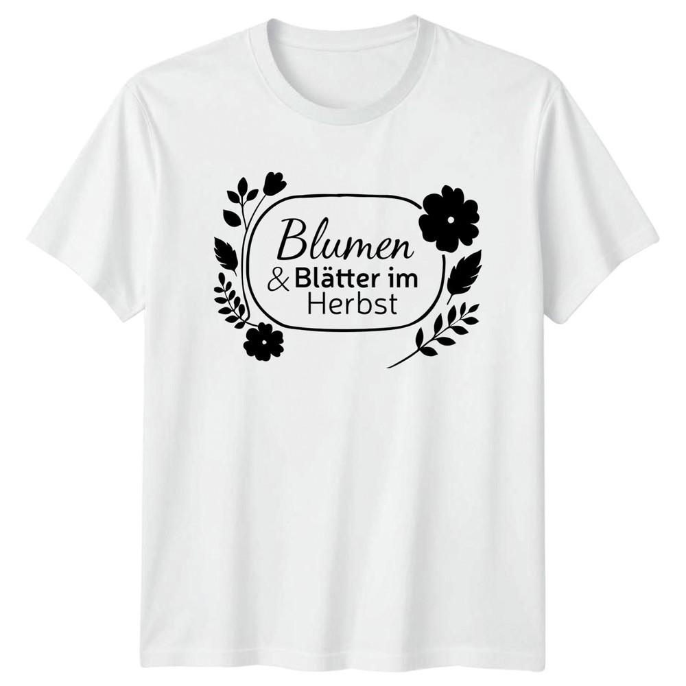 BluUnisex Bltter Im Herbst Unisexs TShirt Autumn Floral Nature Gift For Her S