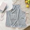 Fashion Stripe Apron Adjustable Kitchen Cafe Baking Apron  Restaurant Work Chef Waiter