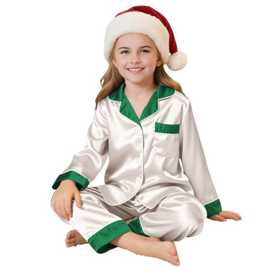 Family Christmas Pajamas Matching Sets 2 Pieces Parent-child Outfits Cozy Breathable Pjs Outfits Christmas Themed Costumes for Family