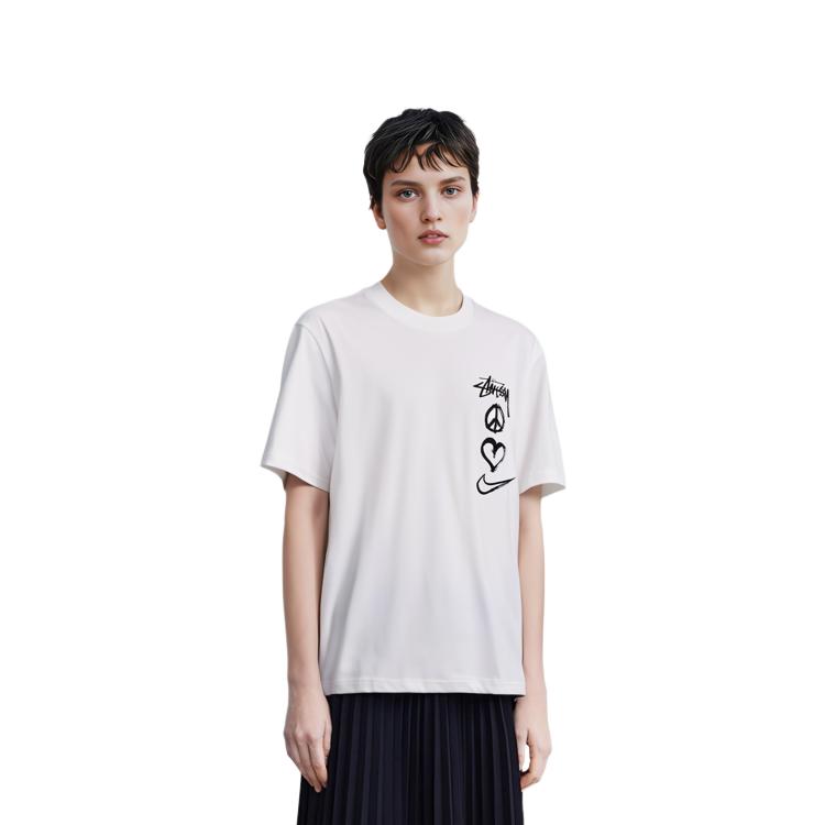 Nike X Stussy Peace Love Swoosh T-Shirt Asiatische Größe DM4943-121