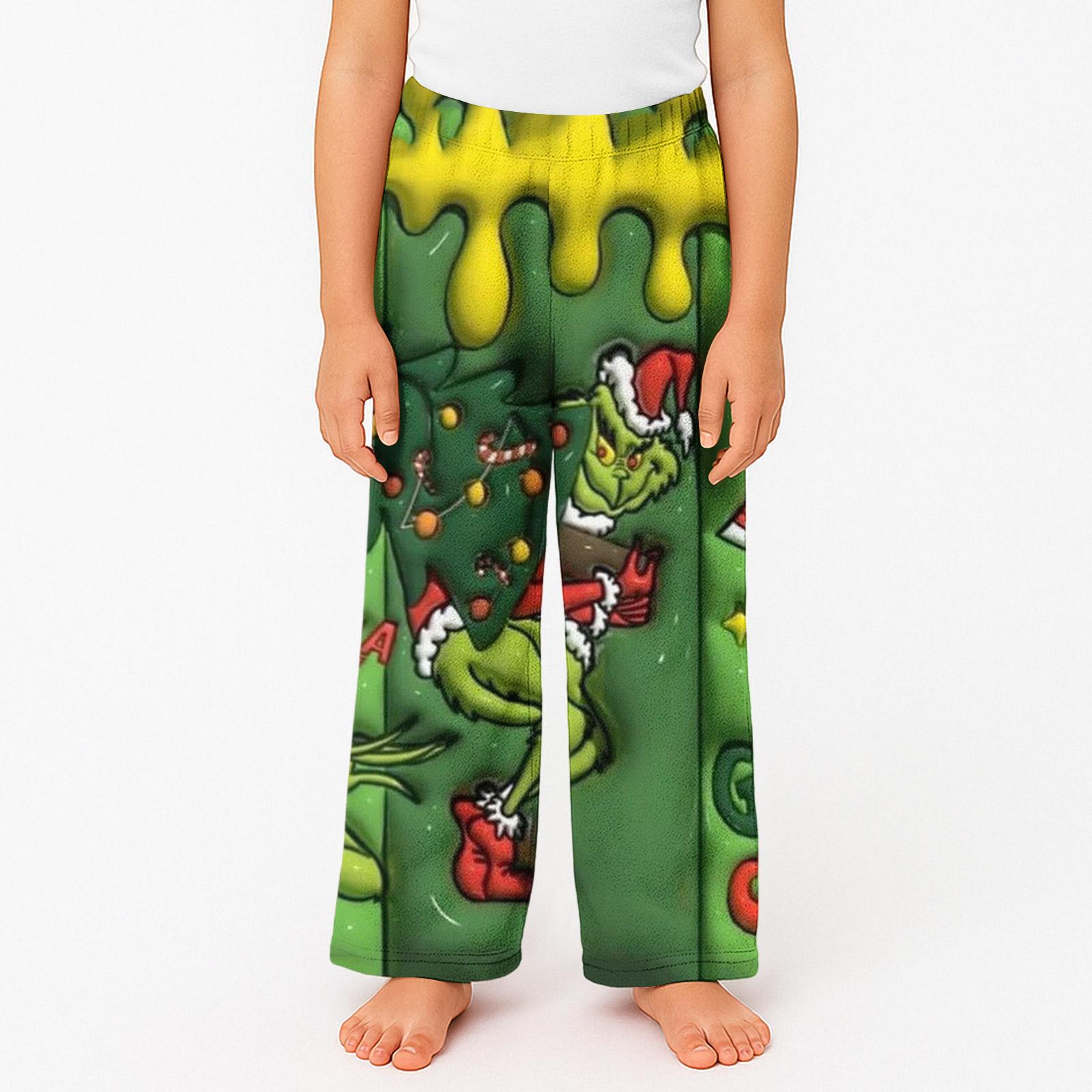 

Children s Winter Pants Full Length Long Trousers Printed Pants 130