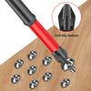 5/6/10/12Pcs Impact Screwdriver Bit Set Rustproof High-Precision Slotted Heads Cross Slot Screw Driver Drill Bits with Magnetism