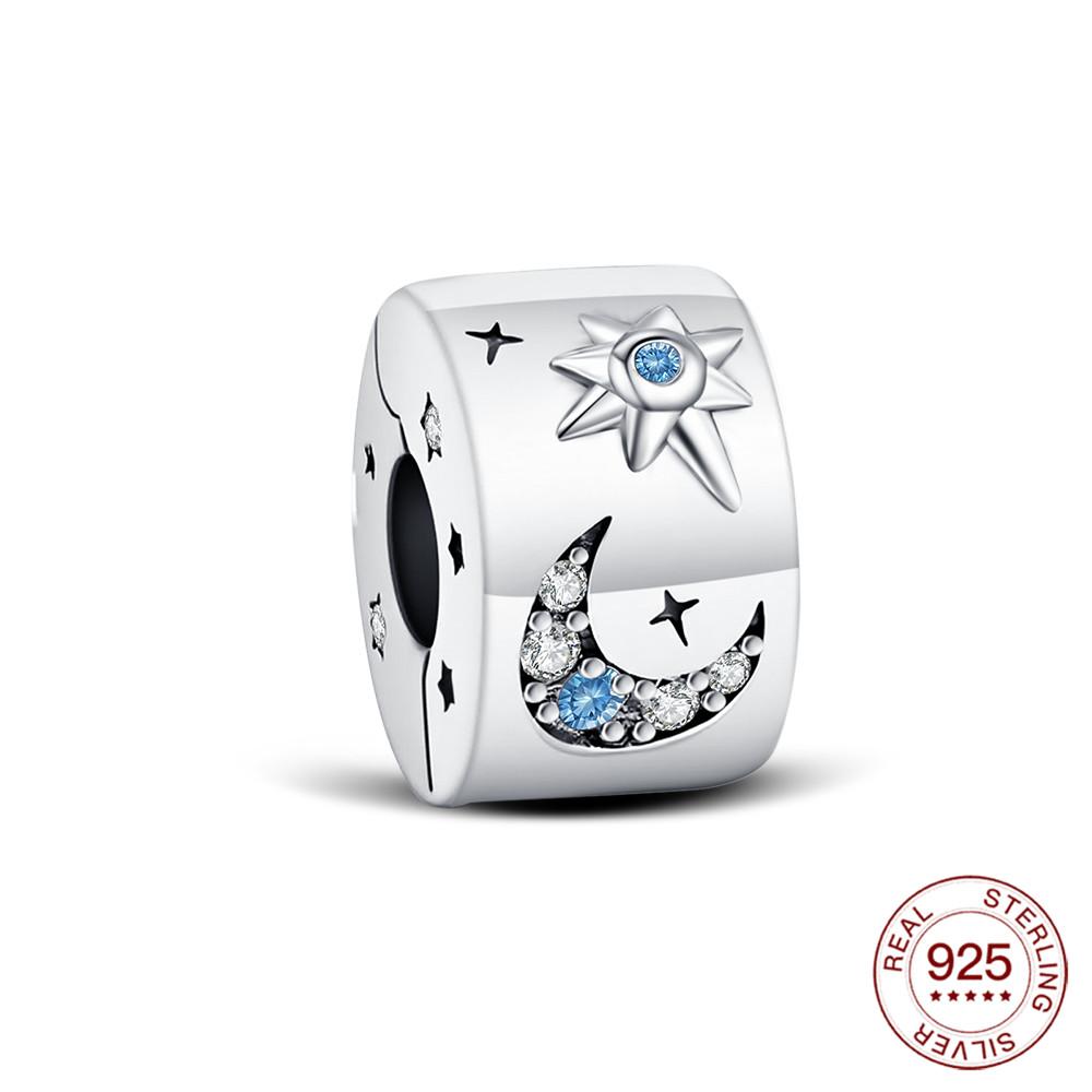 Copper Charm Stars Sun And Moon Pendant Diy For Classic Bracelet Women Fashion Jewelry Holiday Gifts