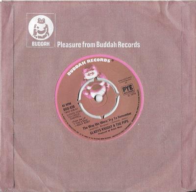 7inch Record GLADYS KNIGHT & THE PIPS - The Way We Were / Try To Remember BDS428 Buddah Records 1974 UK Soul/Funk Used