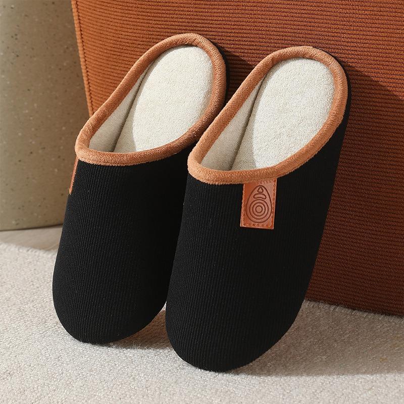 New Japanese-style Knitted Fabric, Home Four-season Linen Slippers, High Elastic Soles, Soft and Breathable, Sweat-absorbing and Anti-sweating