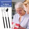3 Pack Different Back Scratcher Metal Portable Telescoping with PVC Rubber Handles, Extendable Back Massager Tool with