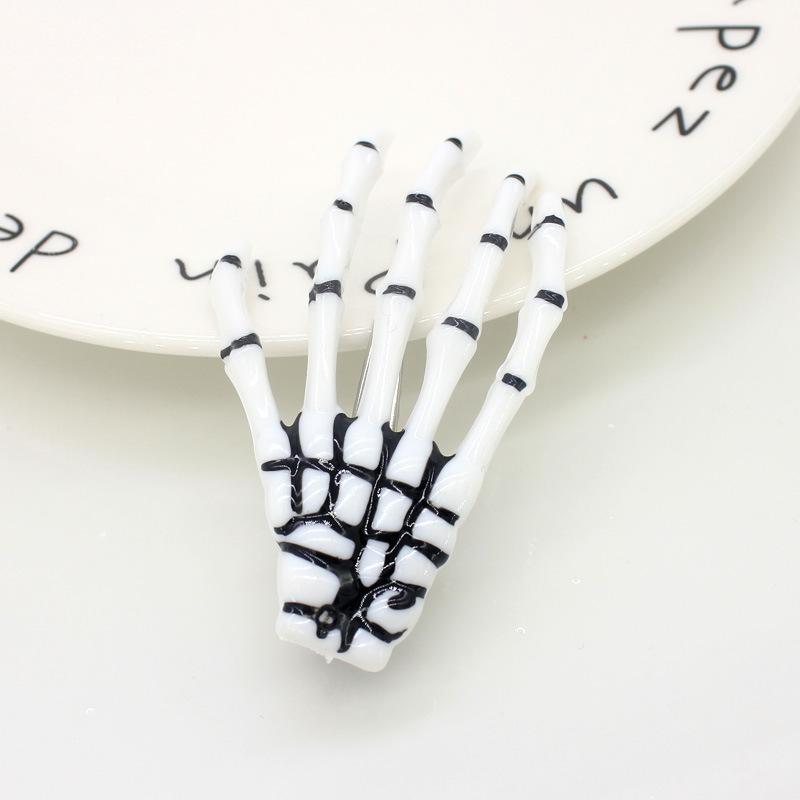 Dropshipping Gothic Claw Rose Hairpin Skeleton Hand Hair Clip for Dark Holiday Party Decoration Event Gift Novelty Gifts HQ