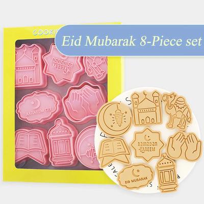 Ramadan Dekoration 2025 EID Mubarak Keksform Ausstechform DIY Islamische Muslimische Partydeko Al Adha Ramadan Kareem Eid Mubarak