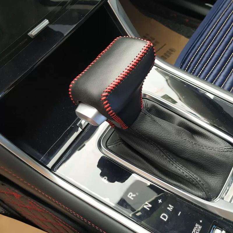 For Changan CS35 Plus CS85 Coupe CS75 CS55 Leather Car Gear Shift Collars Cover Automatic Gear Head Shift Knob