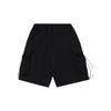 Li Ning CF Unyielding Series Multi-Pocket Casual Sports Shorts Men Shorts Black AKSQ431-1