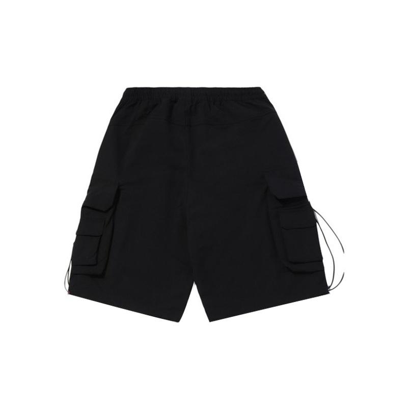 Li Ning CF Unyielding Series Multi-Pocket Casual Sports Shorts Men Shorts Black AKSQ431-1
