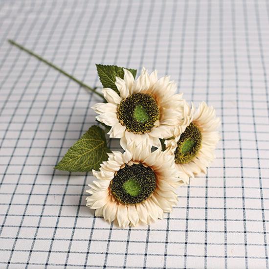 Artificial Sunflower Silk Flower Bouquet for Weddings and Hotel or Office Decor