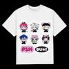 Kpop PHarmony Series Tshirt for Fans Cartoon Print Summer Tops Short Sleeve Tee Casual T Shirt for Women Daily Women Clothes