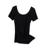 Women's Cotton U-Neck Slim Fit Short-Sleeve T-Shirt - Summer Versatile Top