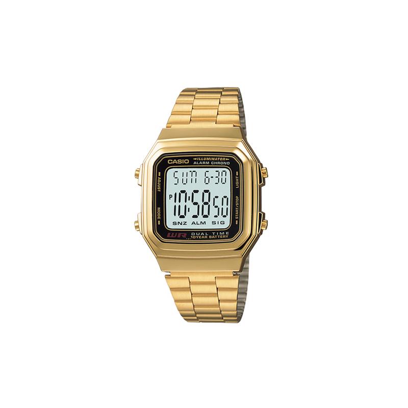 

Casio CASIOYOUTH Series-Metal Small Square Series Classic Retro Small Square Fashion Business Trend Leisure Joker Shi Ying Movement A178WGA-1ADF золотий