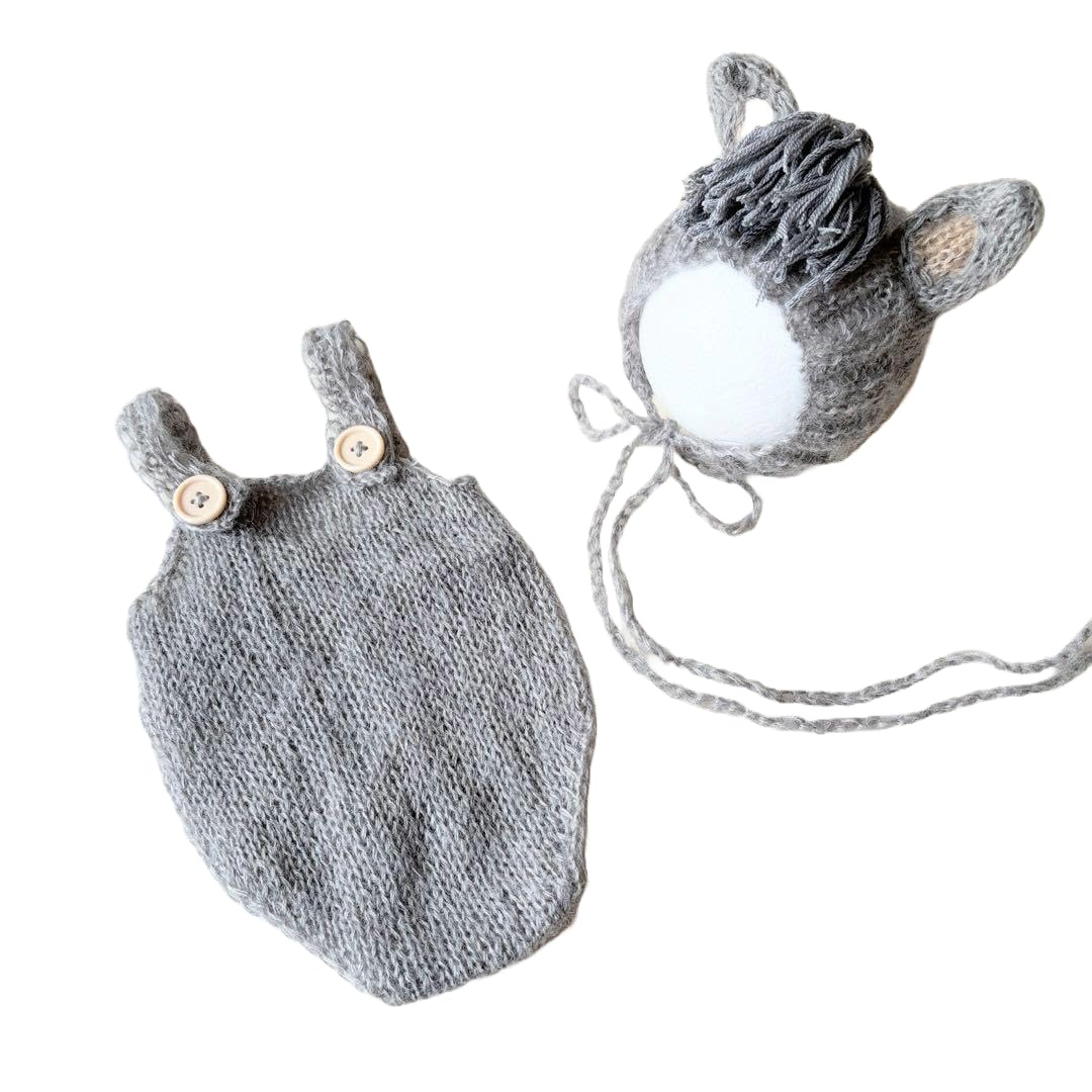

Newborn Photo Horse Bonnet Romper Size Months Available in 4 Colors [NANA s shop] Costume, & Set, 0-6 (2.5-8kg), (Gray)