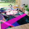 Cyberpunk Future Girl Carpet Rug Soft Washable Anti Slip Home Living Room Sofa Mats Personalized Christmas Rug