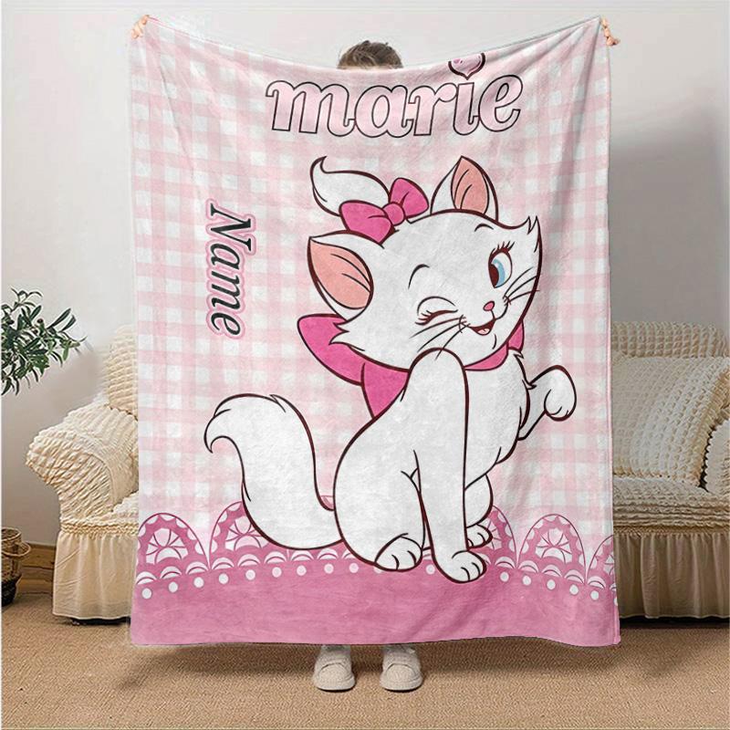 Custom 1pc Artemis Cats Tea Party Blanket, Soft And Comfortable Blanket, Casual Warm, Camping Travel Blanket, Birthday Gift Q910115