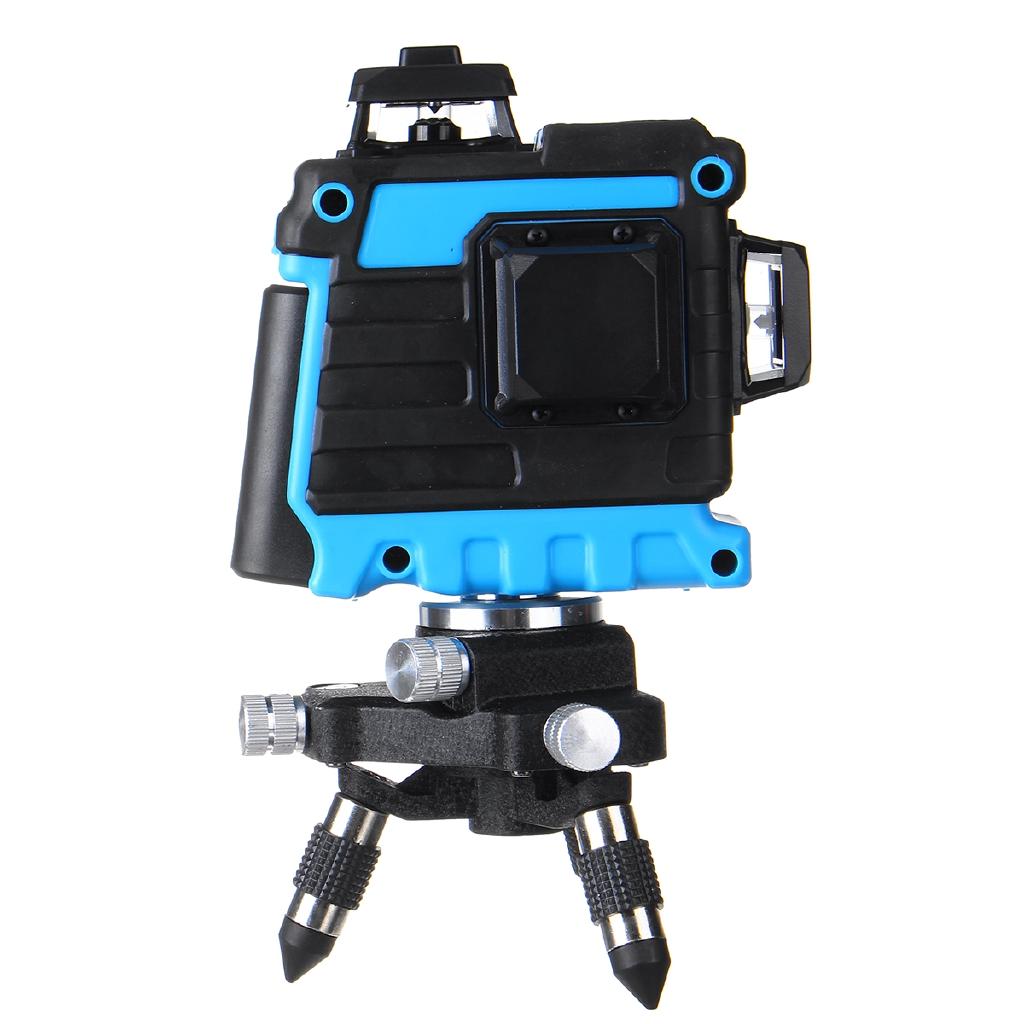 12 Lines 3D Self-Leveling Laser Level 360 Horizontal & Vertical Cross Super Powerful Green Laser Beam Line+ battery