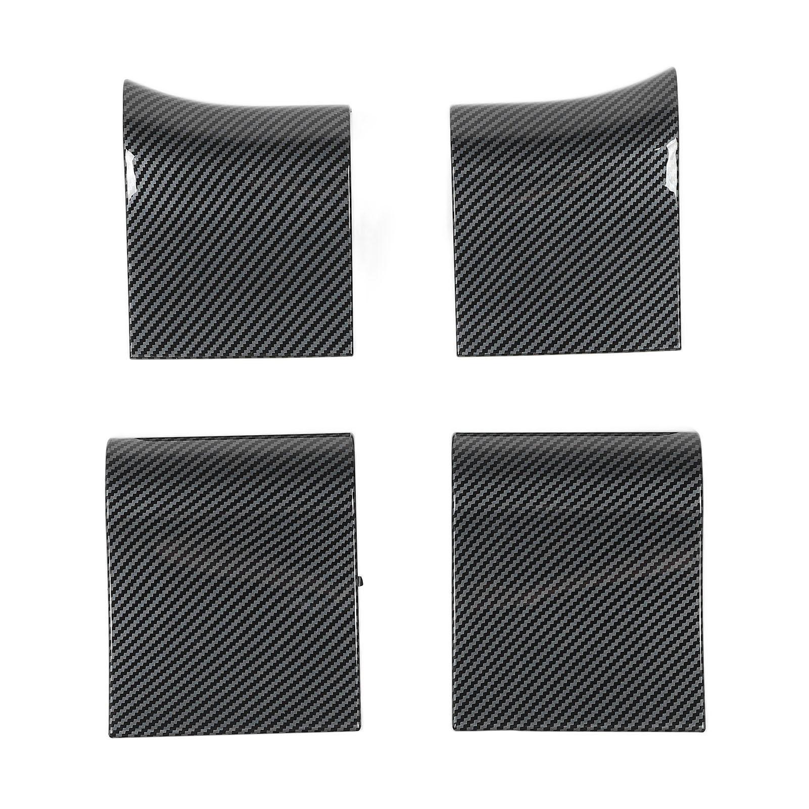 

4 шт. Накладки на внутренние дверные ручки, стиль «карбон», модные, устойчивые к царапинам, легкие