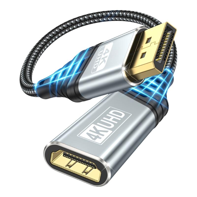 

To HDTV Adapter Supports 4K30Hz 1080P 120Hz With Music Video Syncing 9Gbps Data For PC TV Projector Laptop 1