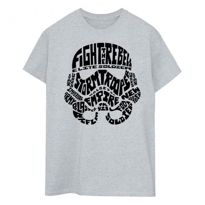 STAR WARS Unisex Adult Stormtrooper Text Head T-Shirt