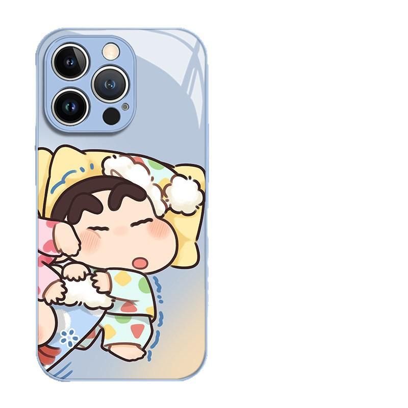 Nini Sleeping Applies To Apple 17promax Mobile Phone Case iPhone16/15 Cartoon 14 Glass 13 Personality 1