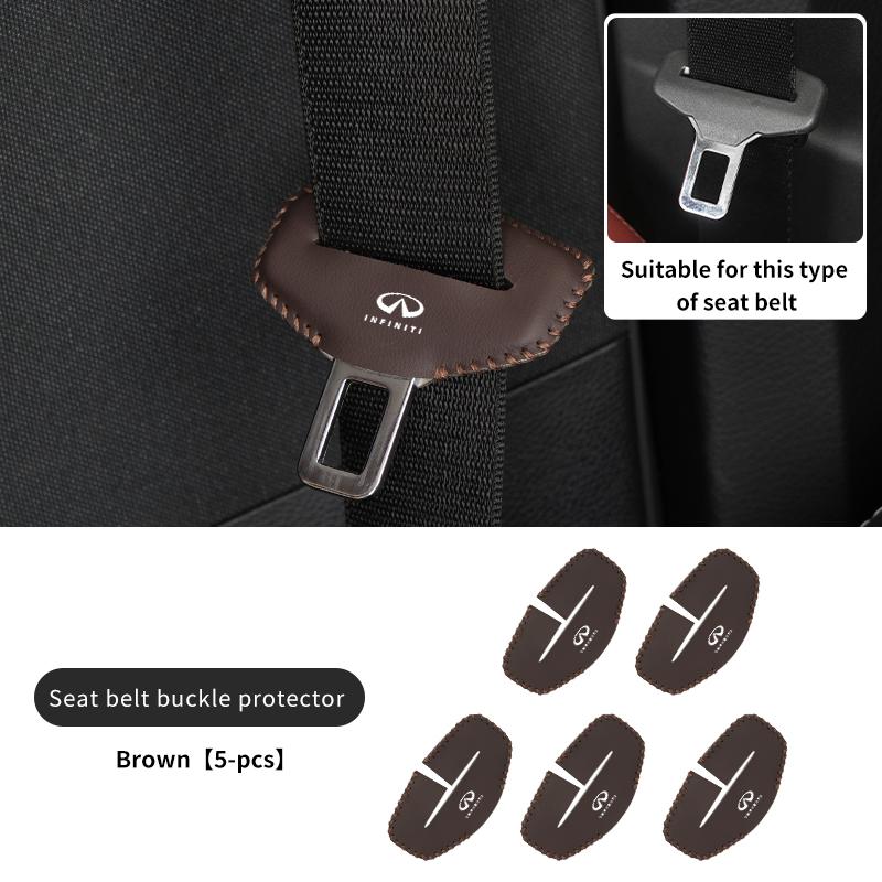 Car Accessories Seat Belt Buckle Anti-scratch Protector Cover For Infiniti Q50 FX35 Q30 G37 Q70 QX70 G35 Q60 QX50 QX60 QX80 QX30