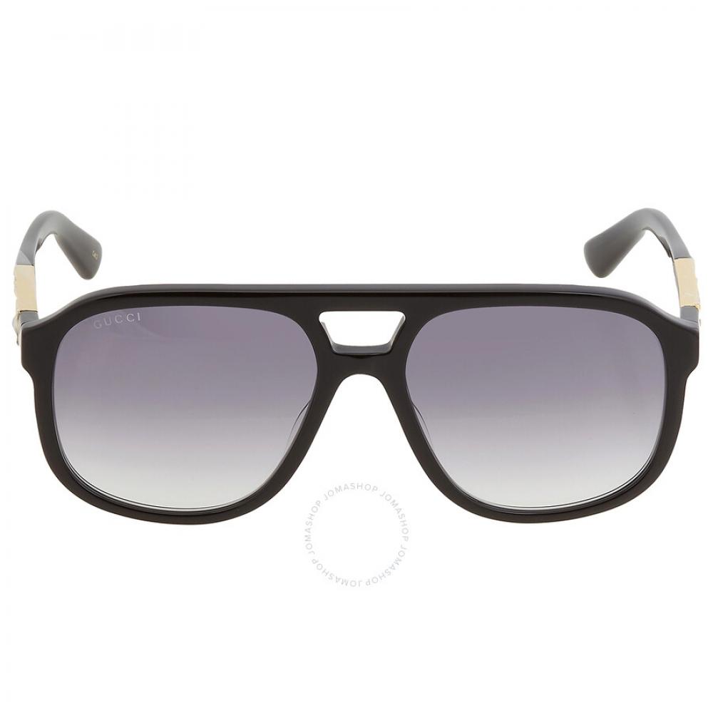 

Gucci Gray Gradient Aviator Unisex Sunglasses GG1188S 002 58 GG1188S 002 58